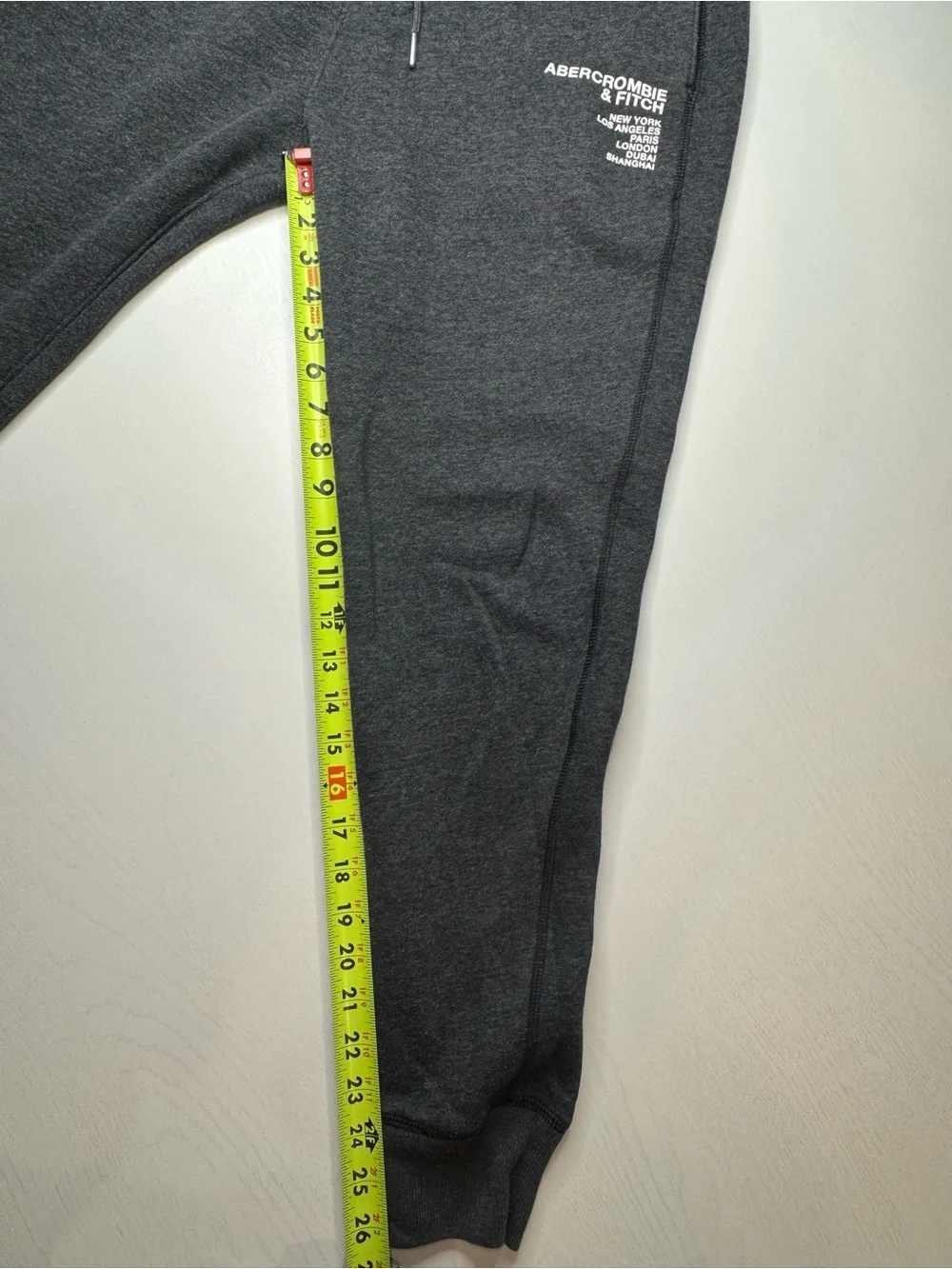Abercrombie & Fitch Men's Dark Charcoal Gray Jogger Sweatpants